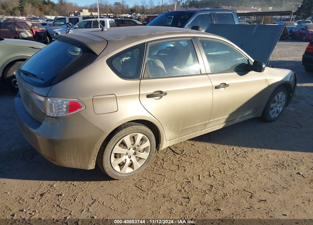 2008 SUBARU IMPREZA 2.5I VIN: JF1GH61668H804447