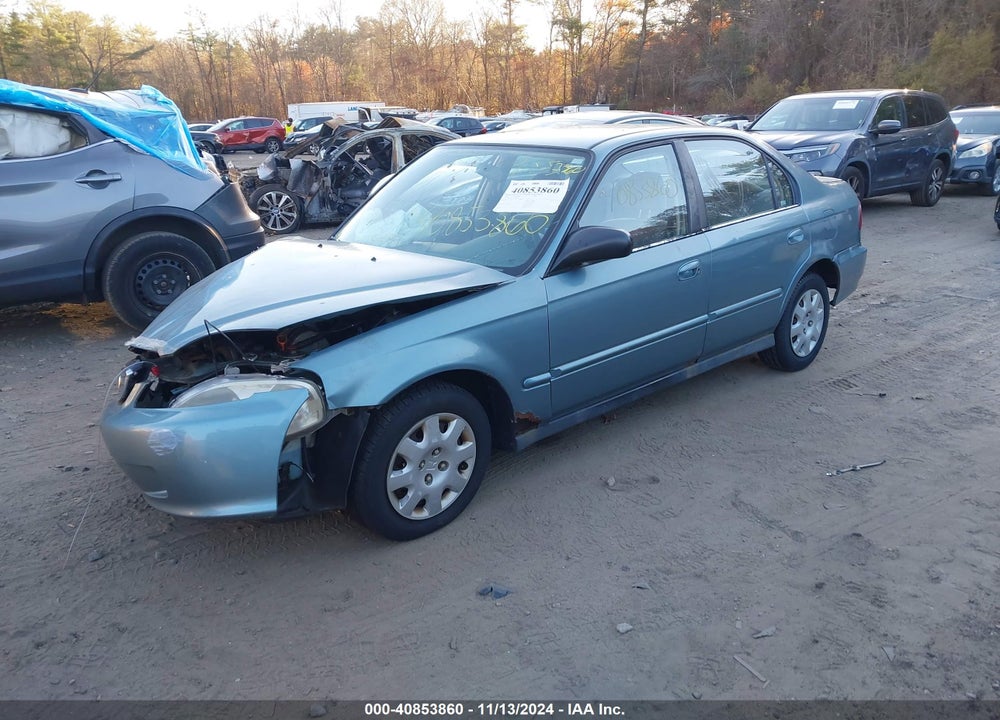 2000 HONDA CIVIC VALUE PACKAGE VIN: 2HGEJ6617YH575582