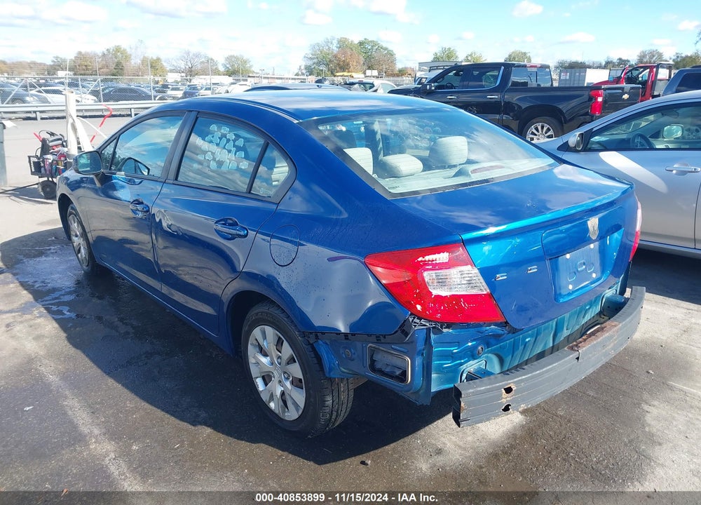 2012 HONDA CIVIC LX VIN: 19XFB2F59CE034789