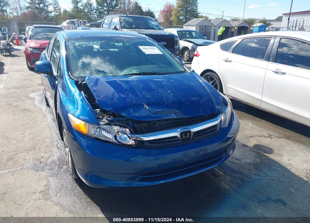 2012 HONDA CIVIC LX VIN: 19XFB2F59CE034789
