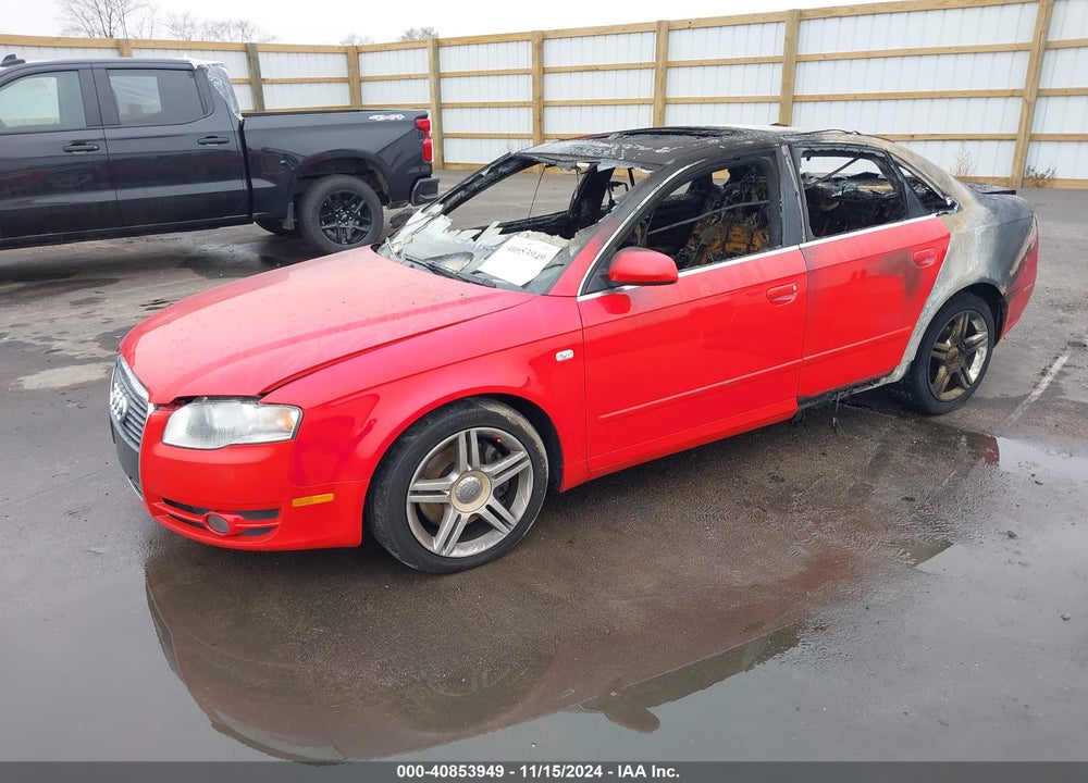 2007 AUDI A4 2.0T VIN: WAUDF78E87A090573