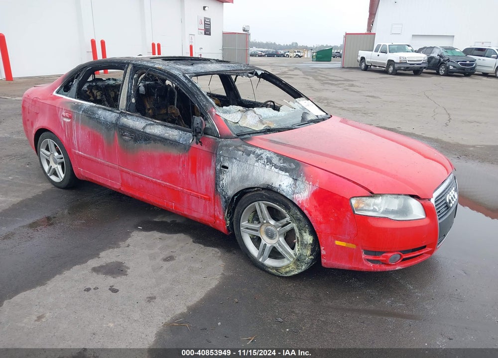 2007 AUDI A4 2.0T VIN: WAUDF78E87A090573