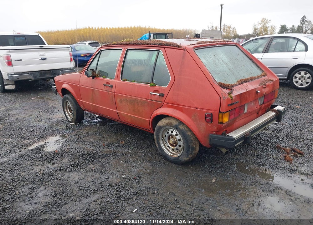 1981 VOLKSWAGEN RABBIT L CUSTOM VIN: 1VWFG0175BV187076