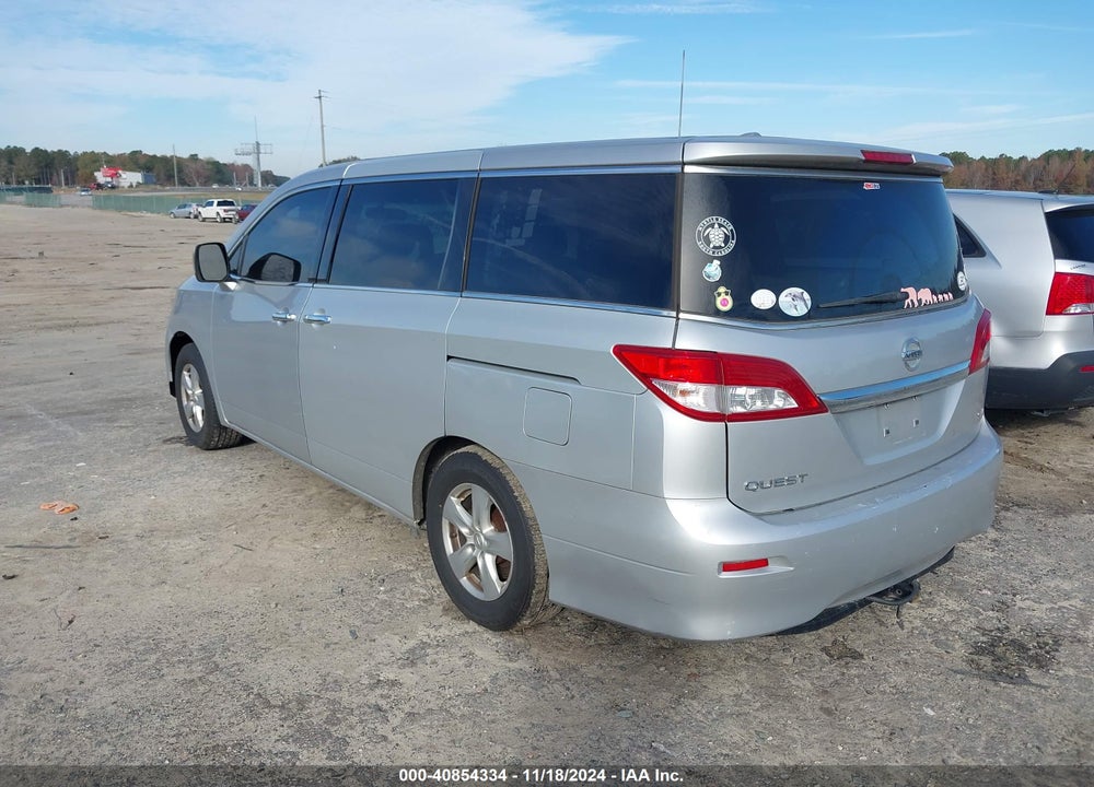 2013 NISSAN QUEST SV VIN: JN8AE2KP1D9067966