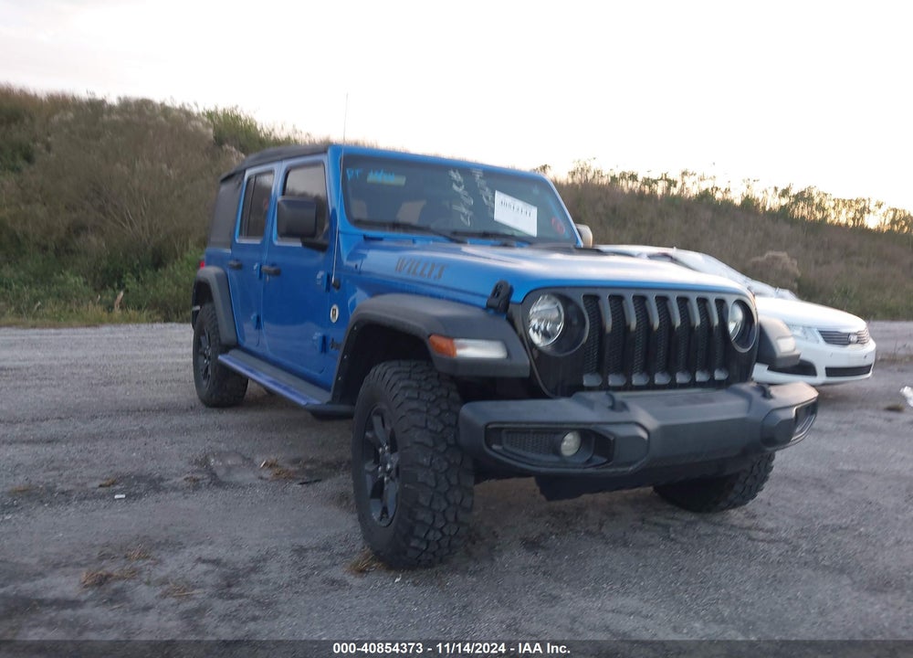 2021 JEEP WRANGLER UNLIMITED WILLYS SPORT 4X4 VIN: 1C4HJXDG7MW856947