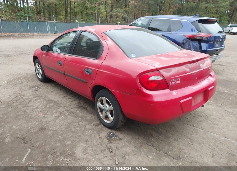 2004 DODGE NEON SE VIN: 1B3ES26C24D558669