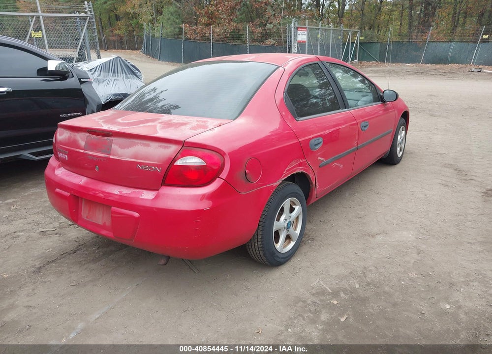 2004 DODGE NEON SE VIN: 1B3ES26C24D558669