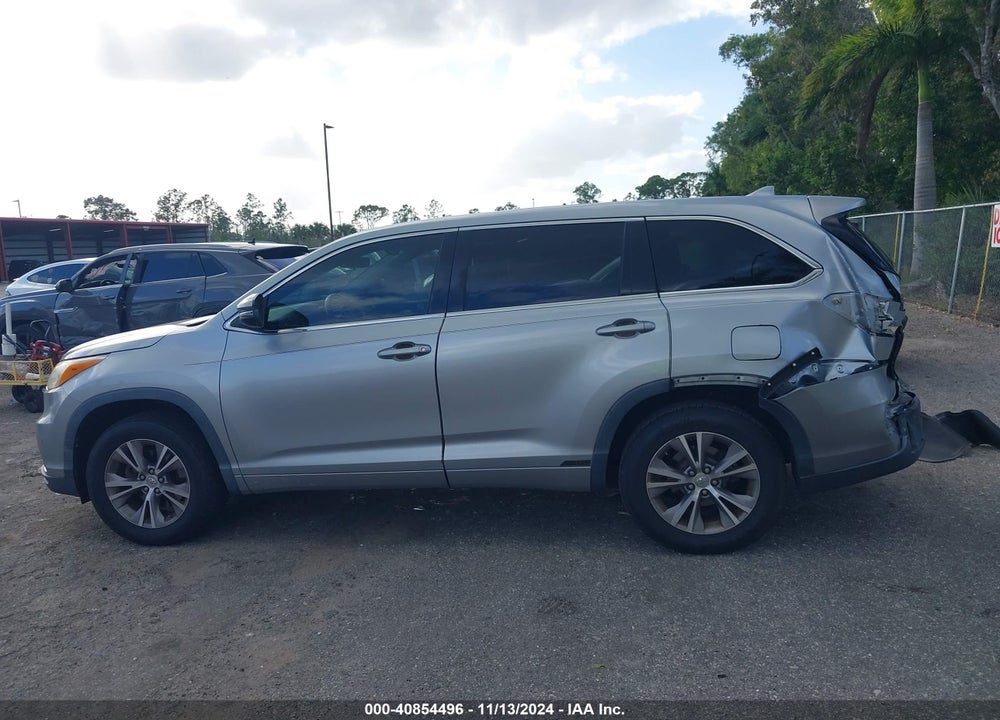 2014 TOYOTA HIGHLANDER LE PLUS/LE PLUS V6 VIN: 5TDZKRFH9ES015054