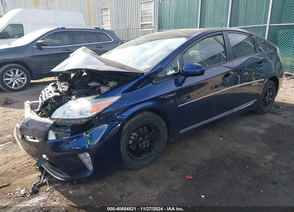 2013 TOYOTA PRIUS THREE VIN: JTDKN3DU6D1686201