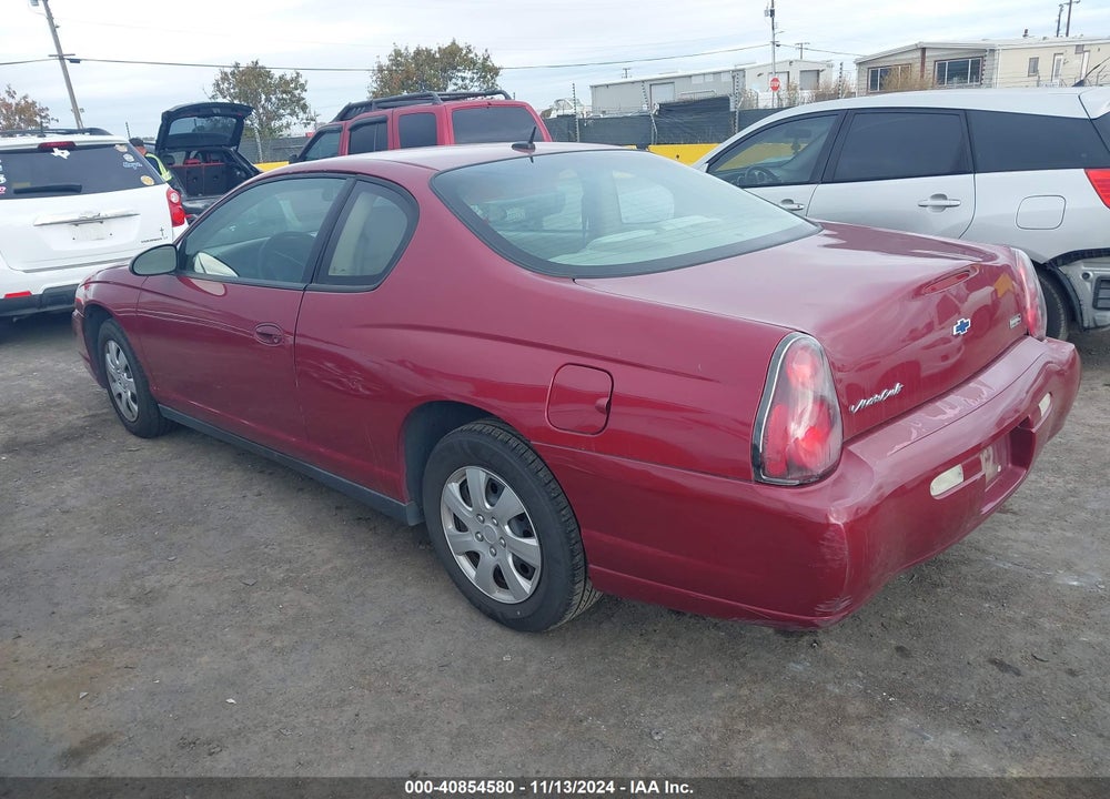 2005 CHEVROLET MONTE CARLO LS VIN: 2G1WW12EX59202406