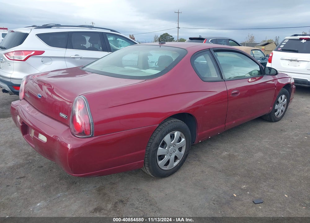2005 CHEVROLET MONTE CARLO LS VIN: 2G1WW12EX59202406