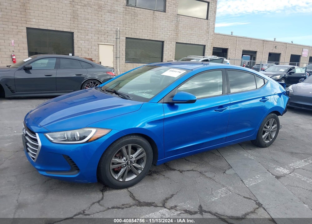 2018 HYUNDAI ELANTRA SEL VIN: 5NPD84LFXJH233907