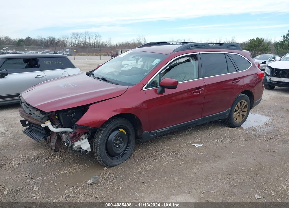 2017 SUBARU OUTBACK 2.5I PREMIUM VIN: 4S4BSACC3H3237540