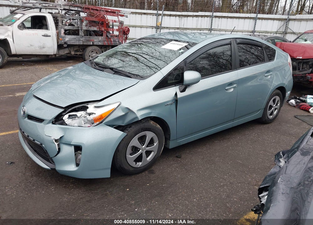 2013 TOYOTA PRIUS THREE VIN: JTDKN3DU4D1658607