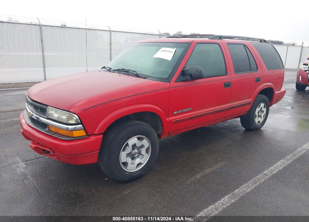 2002 CHEVROLET BLAZER LS VIN: 1GNDT13W02K196227