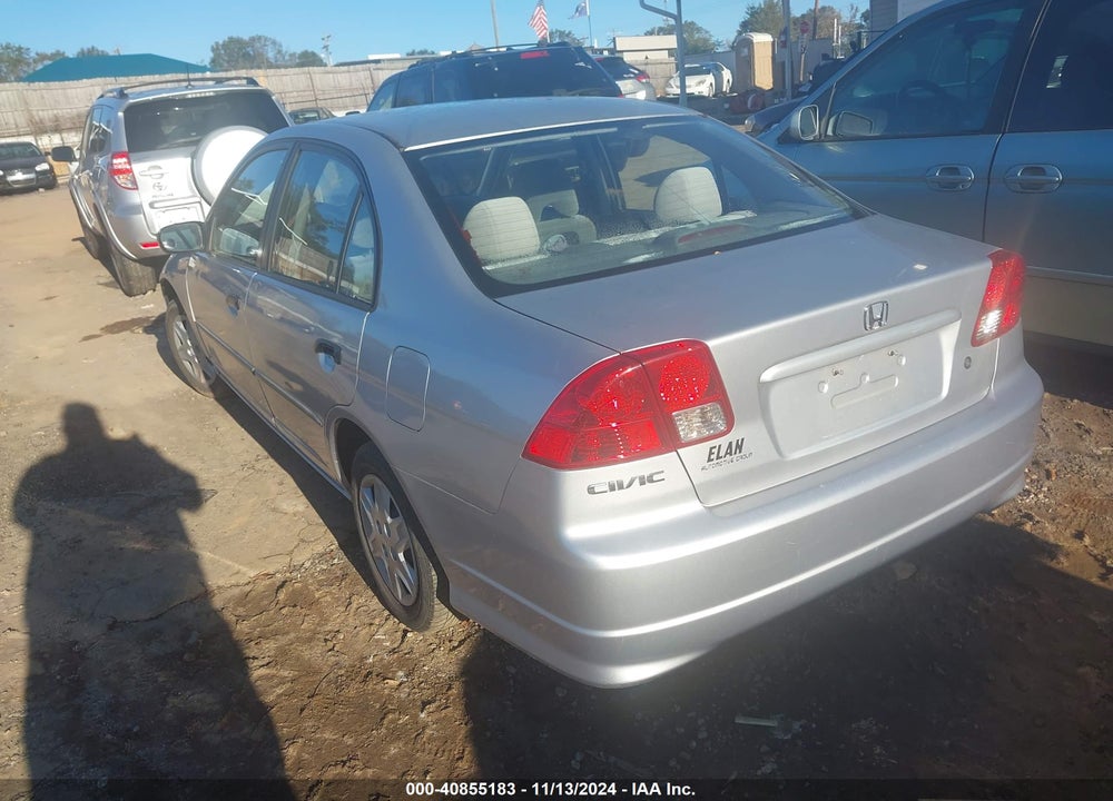 2004 HONDA CIVIC VP VIN: 1HGES16384L008165