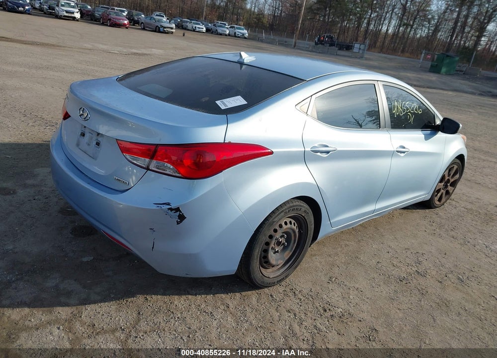2012 HYUNDAI ELANTRA LIMITED (ULSAN PLANT) VIN: KMHDH4AE5CU247700