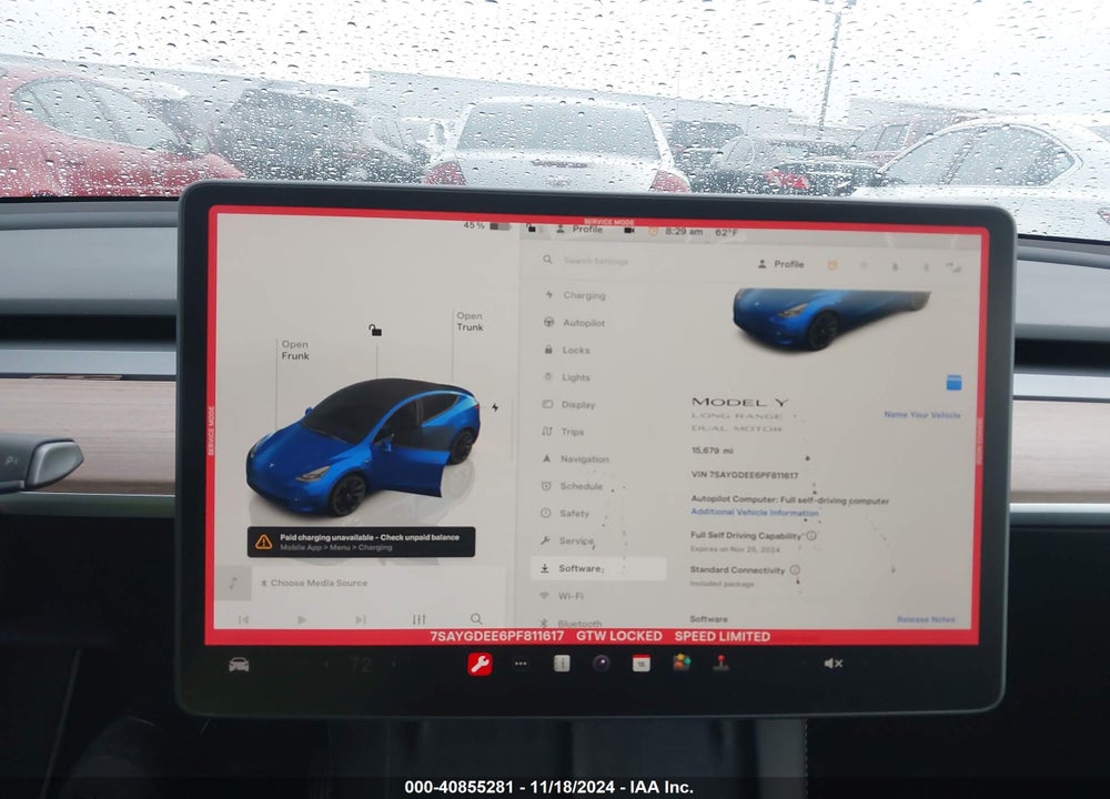 2023 TESLA MODEL Y AWD/LONG RANGE DUAL MOTOR ALL-WHEEL DRIVE VIN: 7SAYGDEE6PF811617