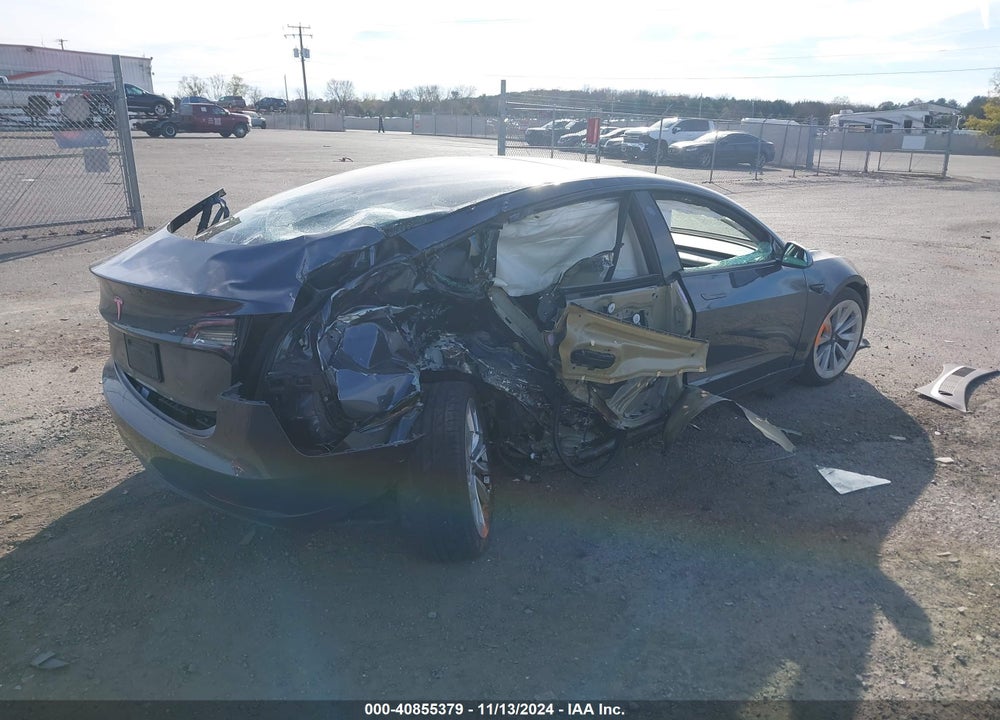 2022 TESLA MODEL 3 VIN: 5YJ3E1EA3NF186373