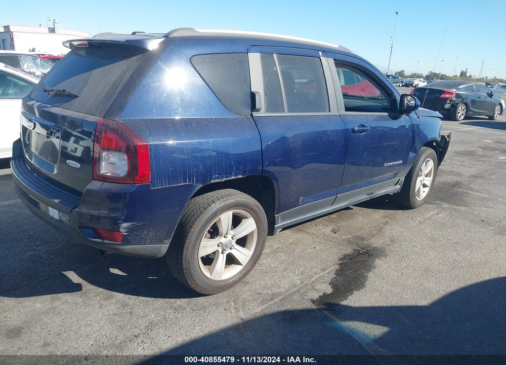 2017 JEEP COMPASS LATITUDE 4X4 VIN: 1C4NJDEB8HD191174