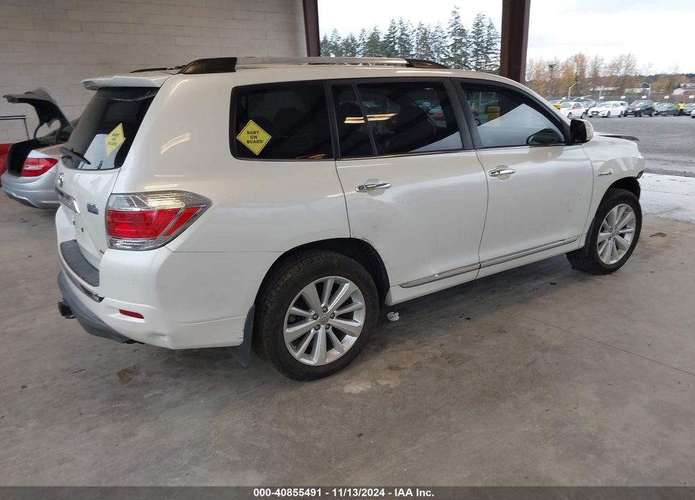 2013 TOYOTA HIGHLANDER HYBRID LIMITED V6 VIN: JTEDC3EH8D2012900