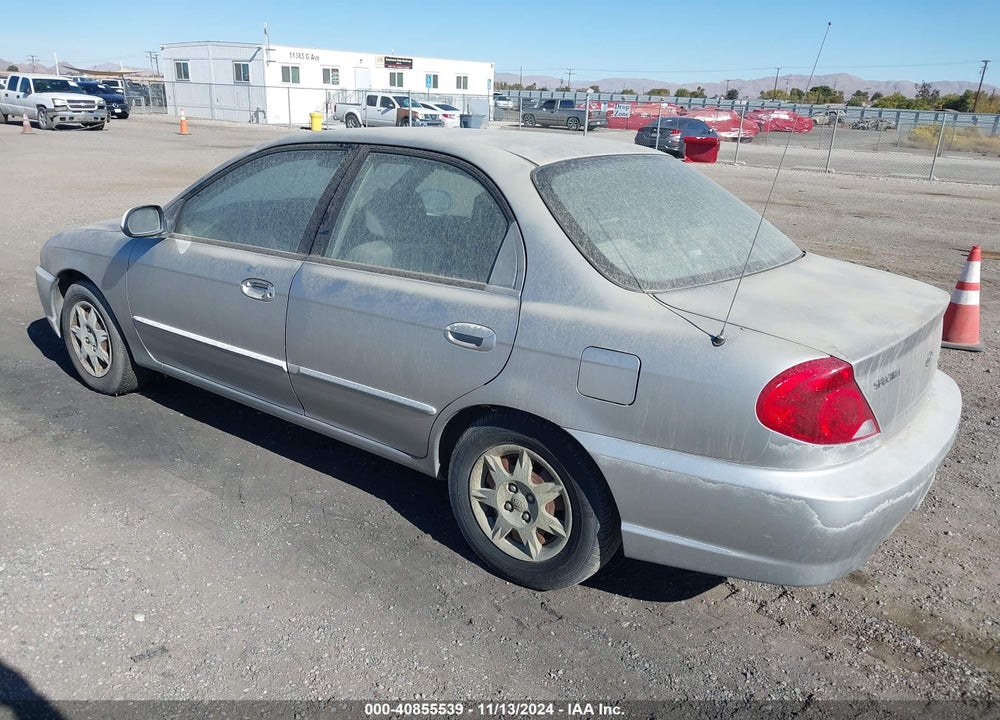 2003 KIA SPECTRA LS VIN: KNAFB121835272512
