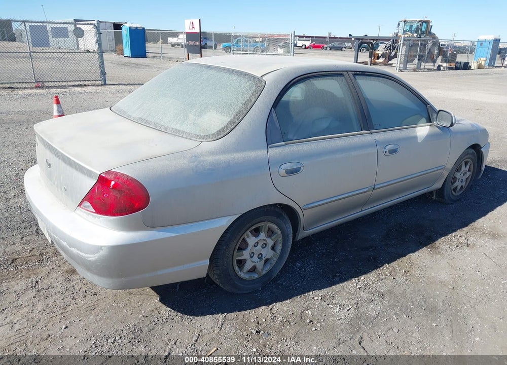 2003 KIA SPECTRA LS VIN: KNAFB121835272512