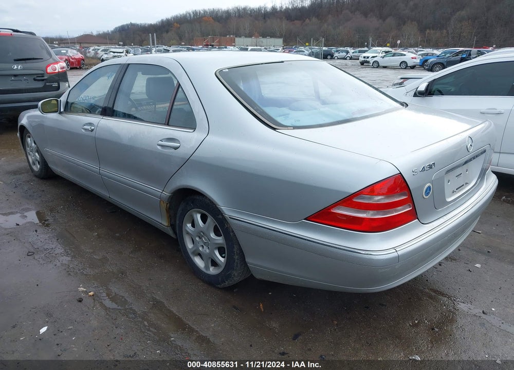 2002 MERCEDES-BENZ S 430 VIN: WDBNG70J62A304903