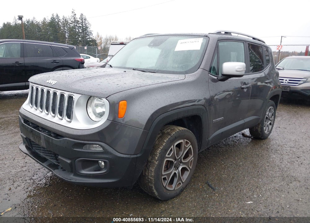 2016 JEEP RENEGADE LIMITED VIN: ZACCJBDT8GPD25820