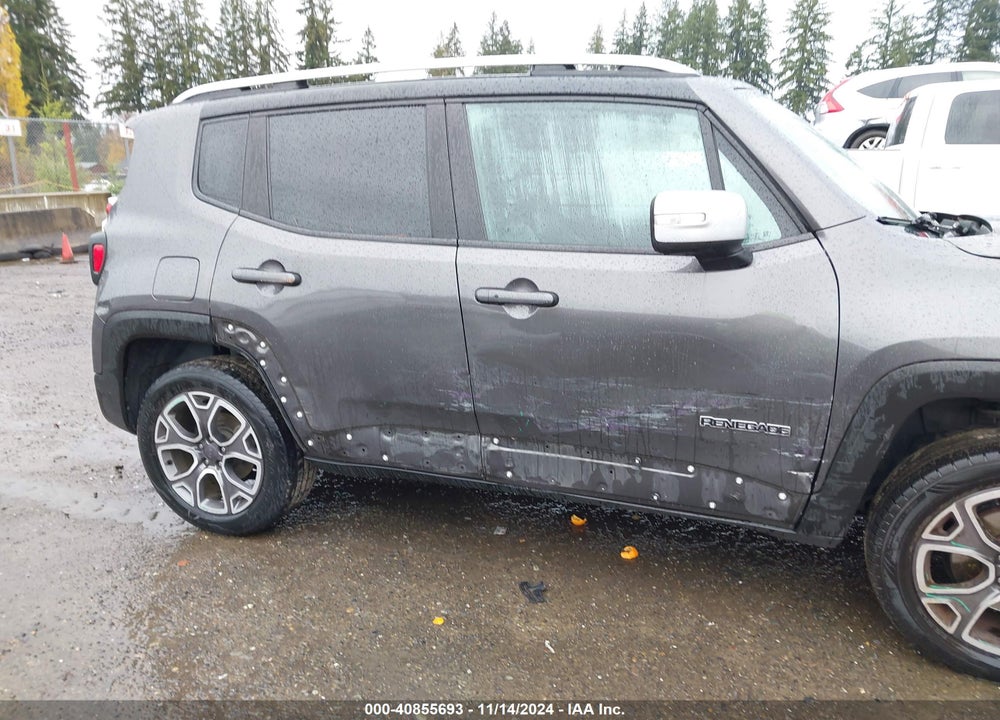 2016 JEEP RENEGADE LIMITED VIN: ZACCJBDT8GPD25820