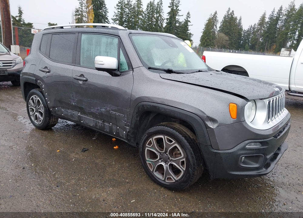 2016 JEEP RENEGADE LIMITED VIN: ZACCJBDT8GPD25820