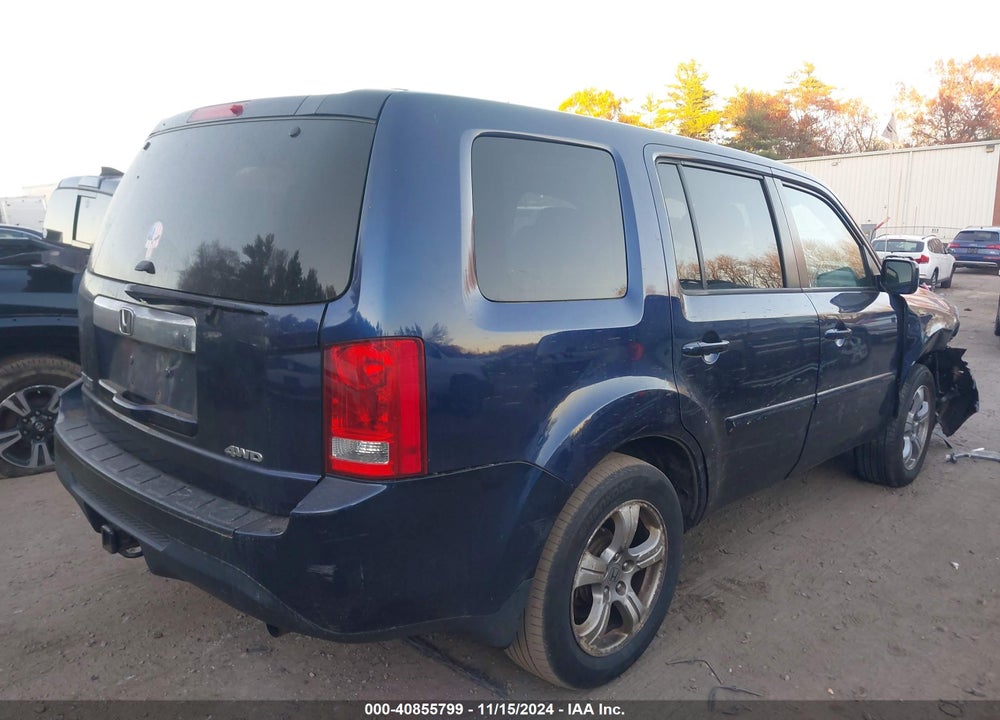 2013 HONDA PILOT EX-L VIN: 5FNYF4H5XDB012527