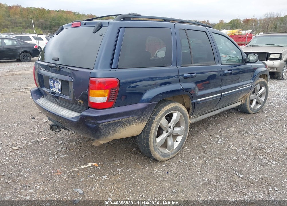 2004 JEEP GRAND CHEROKEE OVERLAND VIN: 1J8GX68J54C157451