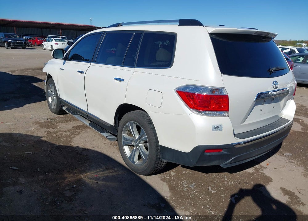 2013 TOYOTA HIGHLANDER LIMITED V6 VIN: 5TDYK3EH0DS101278