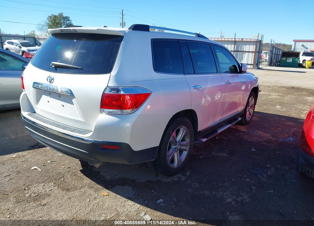 2013 TOYOTA HIGHLANDER LIMITED V6 VIN: 5TDYK3EH0DS101278