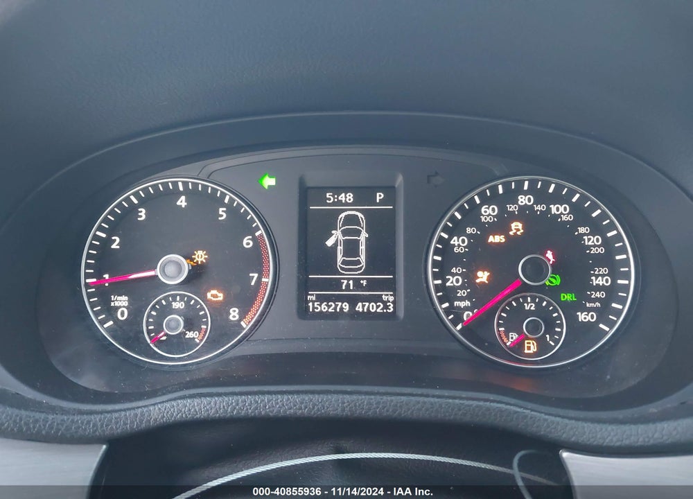 2014 VOLKSWAGEN PASSAT 2.5L SE VIN: 1VWBH7A30EC016835