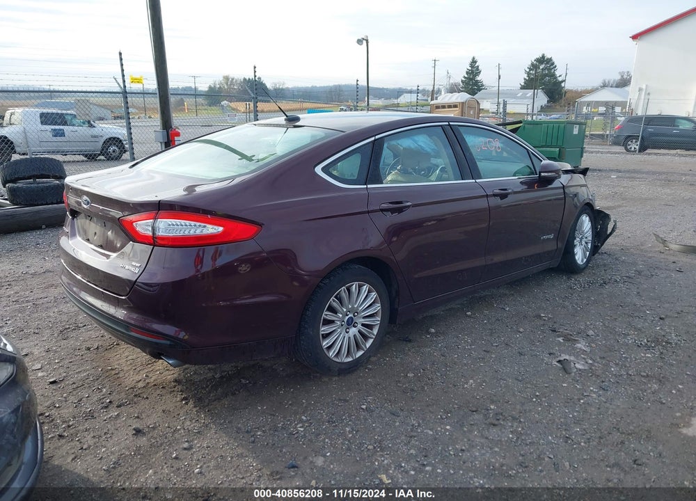 2013 FORD FUSION HYBRID SE VIN: 3FA6P0LU7DR316947