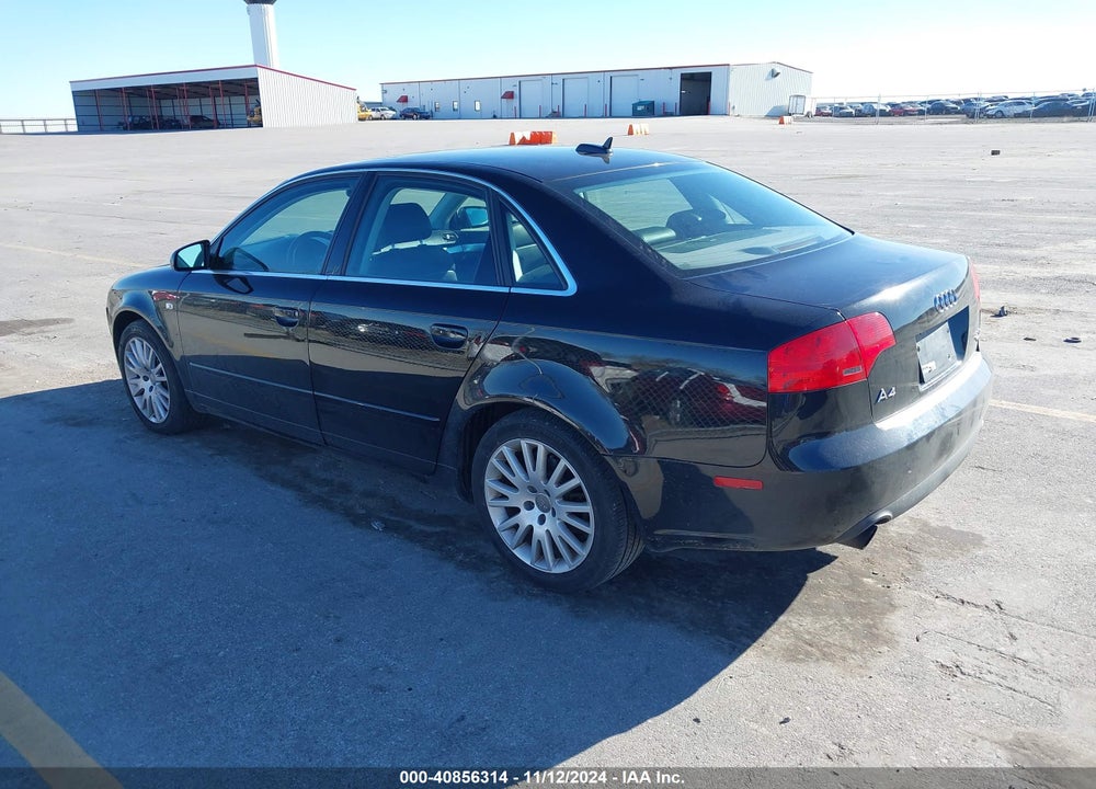 2006 AUDI A4 2.0T VIN: WAUDF78E76A250070