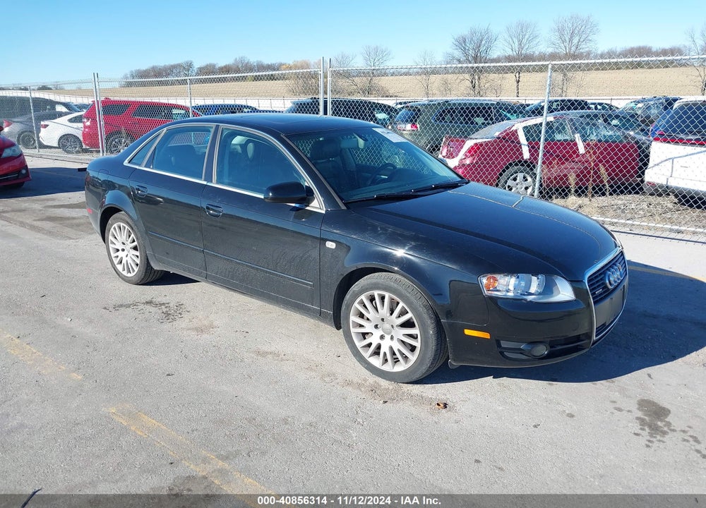 2006 AUDI A4 2.0T VIN: WAUDF78E76A250070