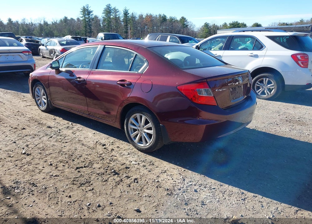 2012 HONDA CIVIC EX VIN: 2HGFB2F85CH539373