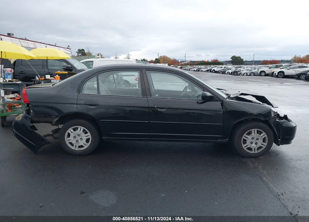 2001 HONDA CIVIC LX VIN: JHMES16521S011479