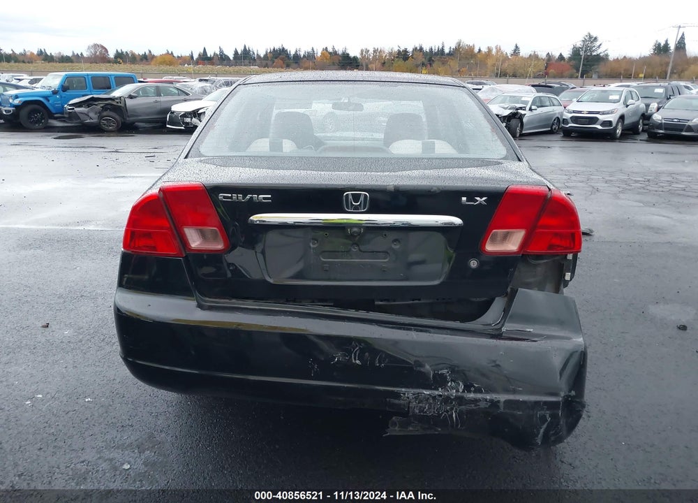 2001 HONDA CIVIC LX VIN: JHMES16521S011479