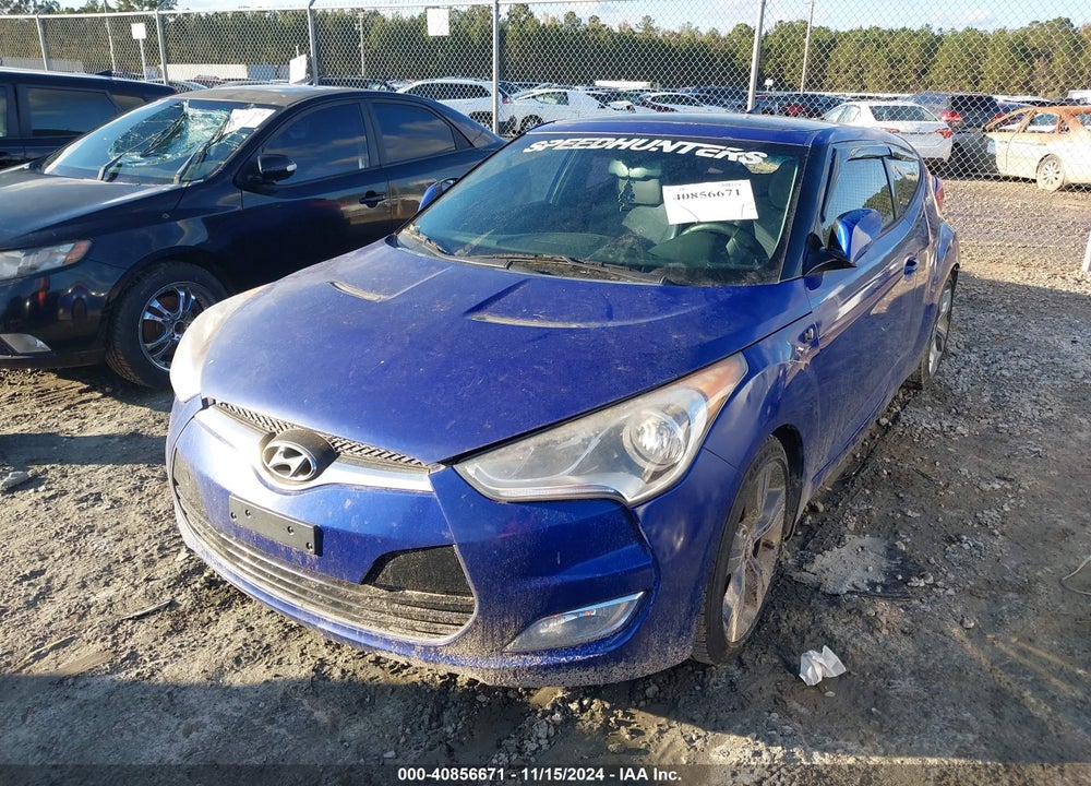 2012 HYUNDAI VELOSTER BASE W/GRAY VIN: KMHTC6AD0CU021433