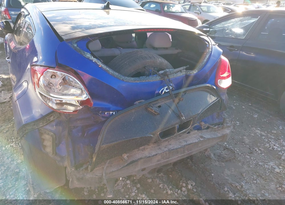 2012 HYUNDAI VELOSTER BASE W/GRAY VIN: KMHTC6AD0CU021433