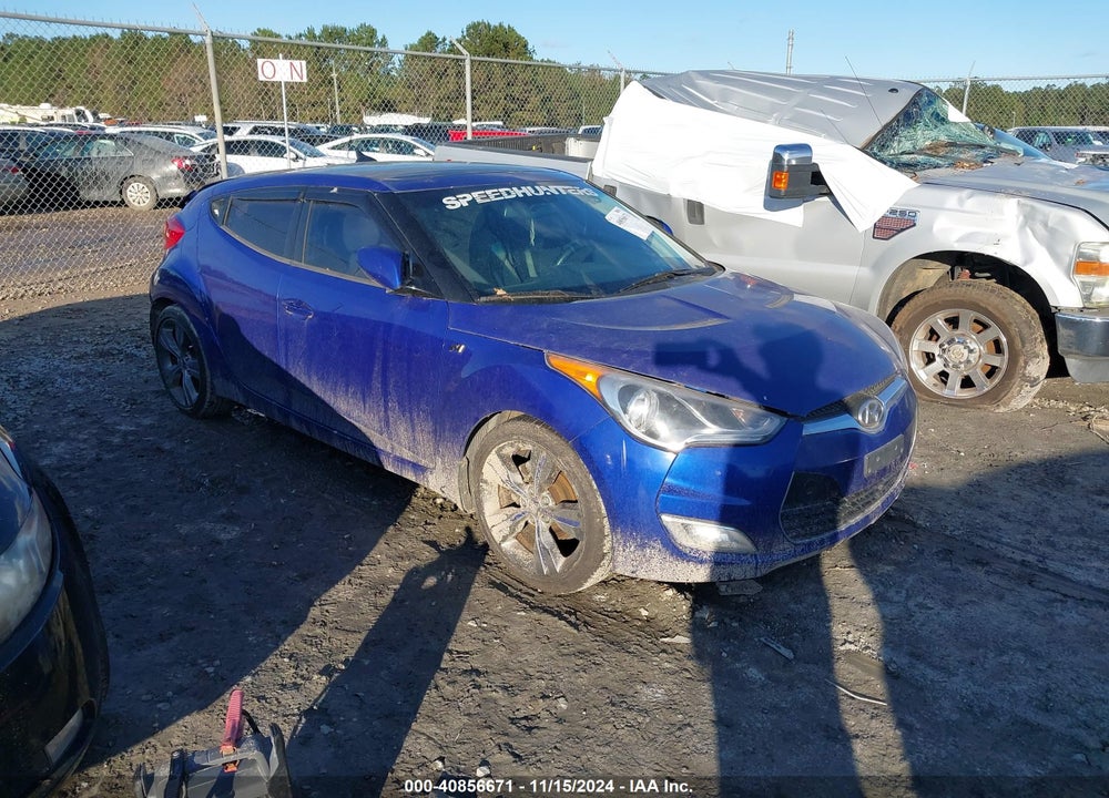 2012 HYUNDAI VELOSTER BASE W/GRAY VIN: KMHTC6AD0CU021433