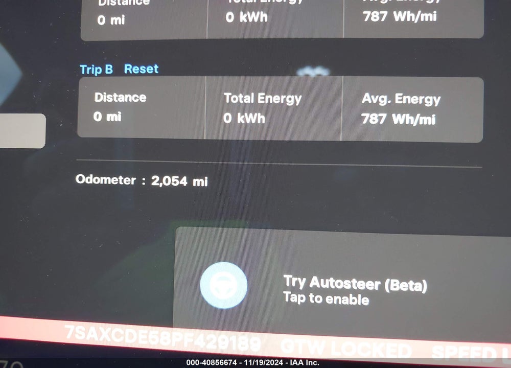 2023 TESLA MODEL X DUAL MOTOR ALL-WHEEL DRIVE/STANDARD RANGE VIN: 7SAXCDE58PF429189
