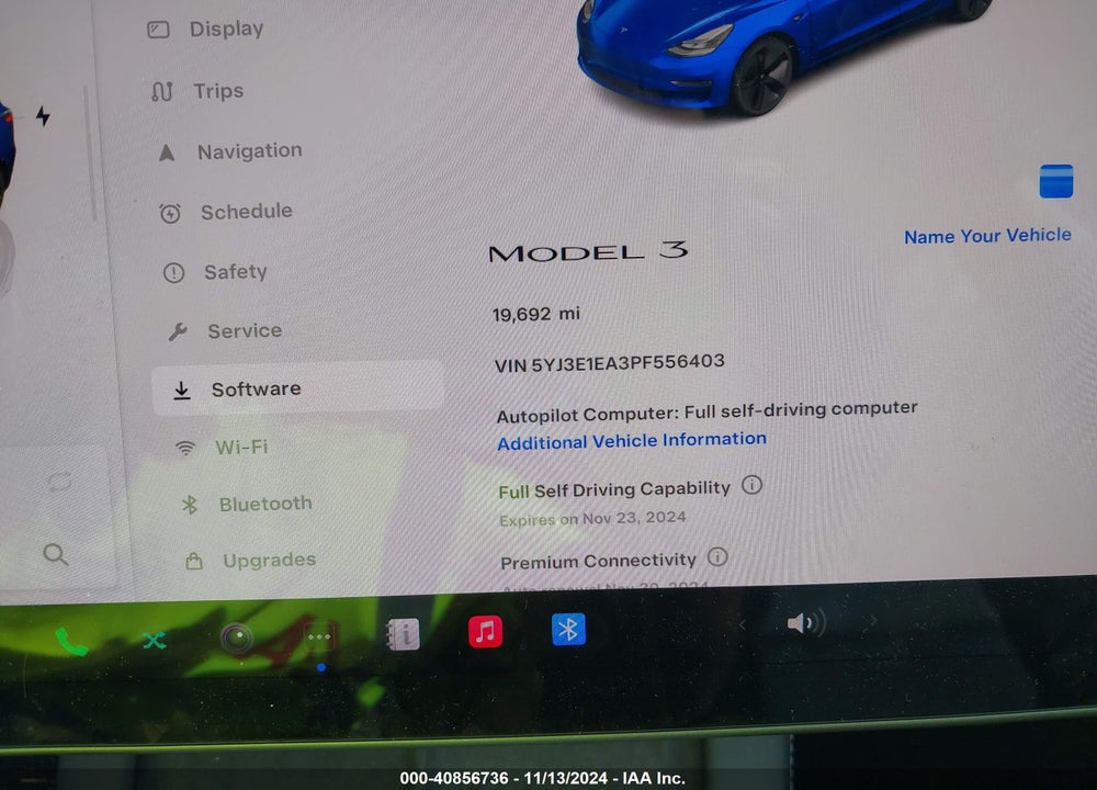 2023 TESLA MODEL 3 REAR-WHEEL DRIVE VIN: 5YJ3E1EA3PF556403