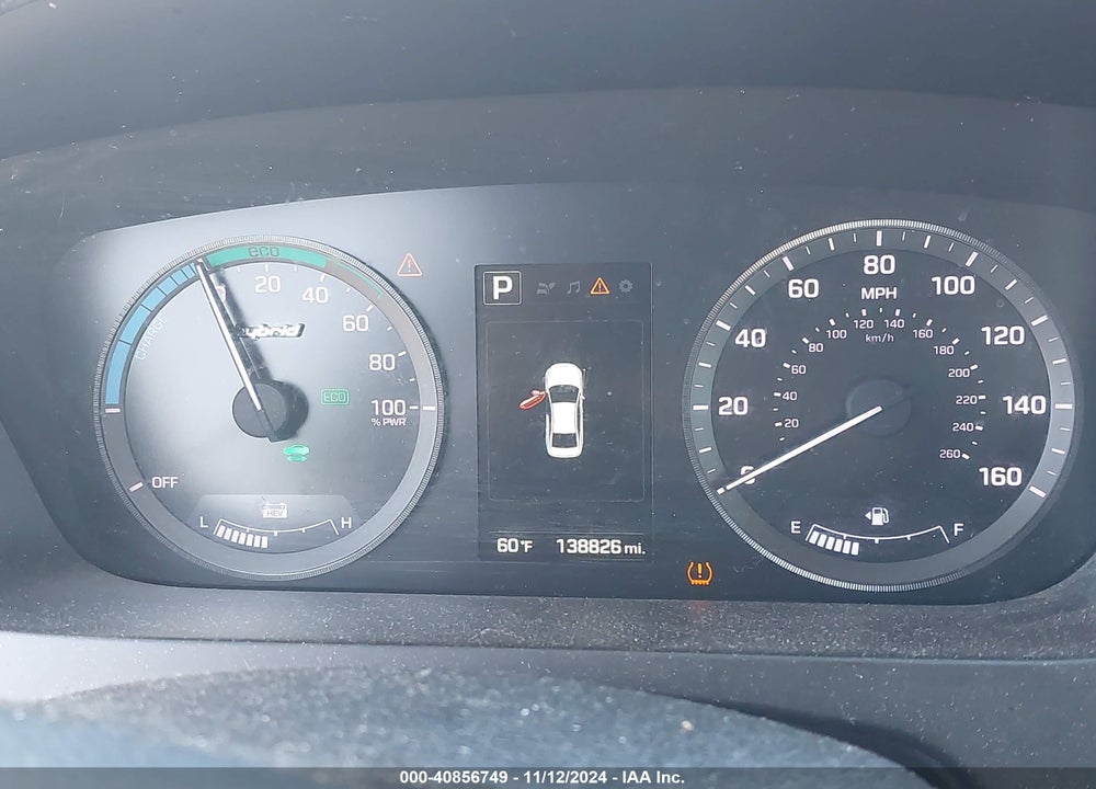 2016 HYUNDAI SONATA HYBRID SE VIN: KMHE24L18GA018483