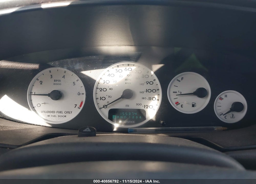 2000 CHRYSLER SEBRING JXI VIN: 3C3EL55H5YT208600