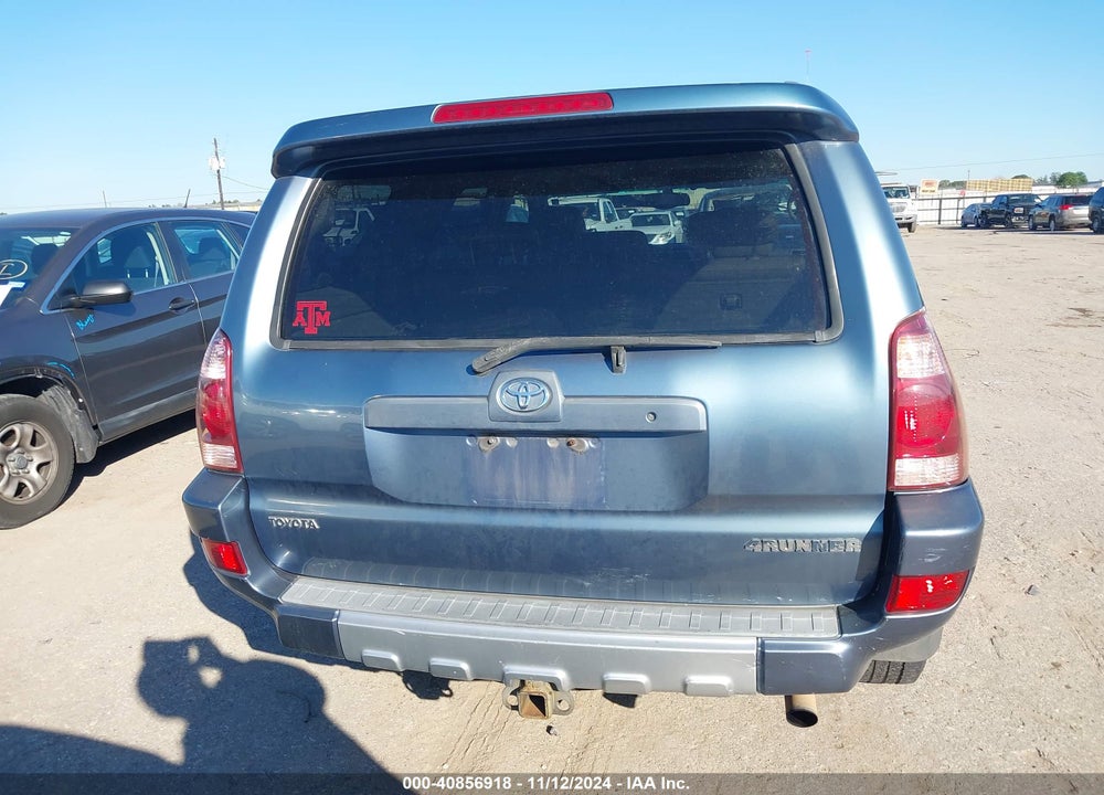 2004 TOYOTA 4RUNNER LIMITED V6 VIN: JTEZU17R248016418